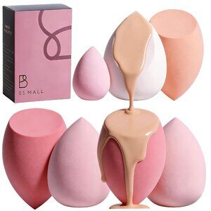 Makeup Sponge Set with Storage Case 7 Pcs (NIB)